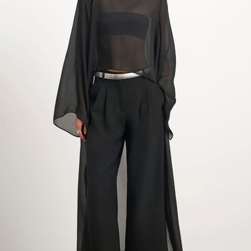 Sheer Black Cape